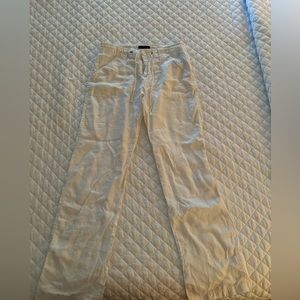 Forever 21 white linen pants